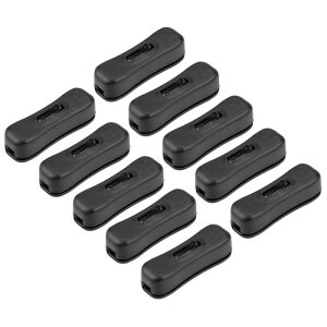 uxcell �C�����C���R�[�h�X�C�b�` AC 250V 2A SPST �����v�p �u���b�N 10����