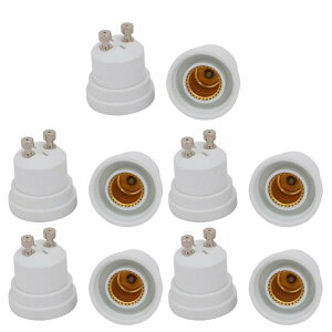 uxcell �G�N�X�e���_�[�A�_�v�^ �R���o�[�^ �����v�o���u�\�P�b�g�z���_�[ GU10��E12 �z���C�g 10����
