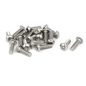 uxcell ��������h�~�˂� 304�X�e�����X�| �{�^���� M5x16mm 20����