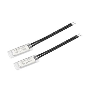 uxcell KSD9700�T�[���X�^�b�g �o�C���^�� ���x����X�C�b�` �R���g���[���X�C�b�` ���^���� 140�� N.C 5A 2��