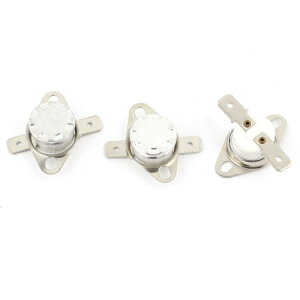 uxcell KSD301���x���߃X�C�b�`�T�[���X�^�b�g �T�[�}���X�C�b�` ���x����X�C�b�` NC 190�� 250V 10A 3����