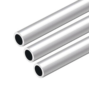 uxcell 6063�A���~�j�E���ۊ� 300mm���� �O�a16mm 5-15mm���a �V�[�����X�A���~�j�E���X�g���[�g�`���[�u 12mm ID x 16mm OD�A3��