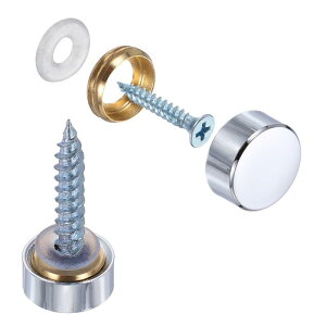 uxcell 6�Z�b�g �X�N�����[�J�o�[�L���b�v�^�J���t���b�g�~���[�p�����l�W�J�o�[�ŔE�L���E���z�p�n�[�h�E�F�A���a12mm�V���o�[�d�グ