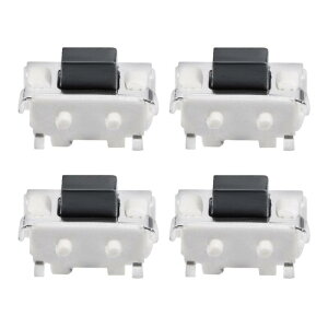 uxcell �^�N�g�X�C�b�` SPST���[�����^���v�b�V���{�^�� Surface Mounted Devices 2�s�� 4 x 2 x 3mm 4����