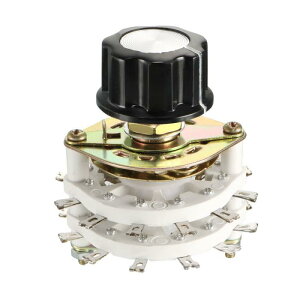 uxcell ���[�^���[�X�C�b�` ���[�^���[�X�C�b�`�Z���N�^�[ �o���h�`�����l�� �v���X�`�b�N�m�u�t�� 6��3�� 6P3T 2�f�b�L