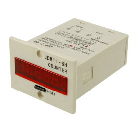 uxcell 6桁ディスプレイ電子カウンタリレーコントロール デジタルカウンター モデルJDM11-6H DC 24V