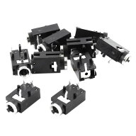 uxcell 基板実装モノラルジャック ソケットヘッドホンジャック10個 PCBパネルマウント 3ピン3.5mm