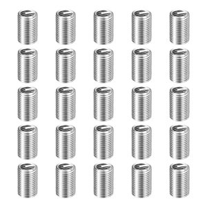 uxcell 100���� ���C���[�X���b�h�C���C���T�[�g M6 x 1 x 3D (18mm) ���g���b�N 304H�X�e�����X�|�� �w���J���R�C�����C���[�X�N�����[ �X���b�h�X���[�u�V�[�X �����ԏC���p