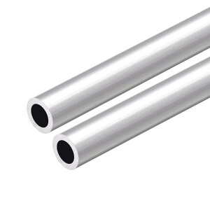 uxcell 6063�A���~�j�E���ۊ� 300mm���� 17mm�O�a 7-15mm���a �V�[�����X�A���~�j�E���X�g���[�g�`���[�u 12mm ID x 18mm OD�A2��