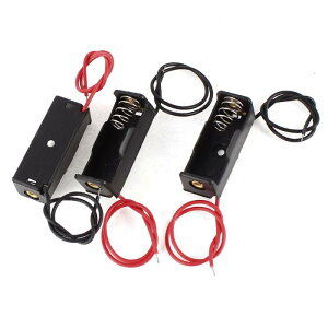 uxcell �o�b�e���[�z���_�[ �v���X�`�b�N�� �u���b�N 3 × ��փ_�u���P�[�X 23A 12V �o�b�e���[�P�[�X�z���_�[