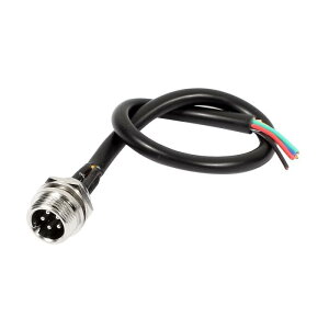 uxcell �q��R�l�N�^�d�C�P�[�u�� �I�X �o�b�g�W���C���g�^�C�v 5�s�� 20cm GX12 �u���b�N