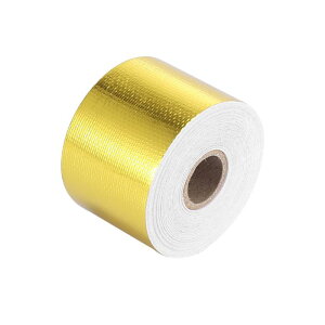 X AUTOHAUX �ՔM�e�[�v���[�� �S�����b�v �ϔM�� �M���� �Ԃ̃G���W���C���e�[�N�p�C�v�z�[�X�p 5 cm x 15 M �S�[���h�g�[��