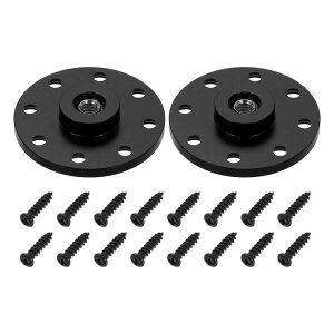 PATIKIL 3/8�C���`�l�W�O�r�A�_�v�^�[�z���_�[ ���a20mm 2�Z�b�g �A���~�����t�����W�ǎ��t���O�r�}�E���g�v���[�g 1/4�C���`�A�_�v�^�[�l�W�t�� �}�W�b�N�A�[���E���j�^�[���C�g�E�t���b