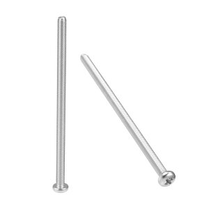 uxcell ix ˂ M5 x 100mm 10{ 304XeX| \t @B˂ ƓdiC ؍H H ԗp Vo[g[