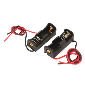 uxcell �o�b�e���[�z���_�[ �o�l�d�|�� 1x23A/12VN���f�� �o�b�e���[�P�[�X �I�[�v���X�g���[�W�z���_�[ �u���b�N 2��