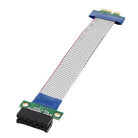 uxcell PCI-E×プレス PCI-E 1X スロット ライザー カード フレックス リボン 延長ケーブルのコード