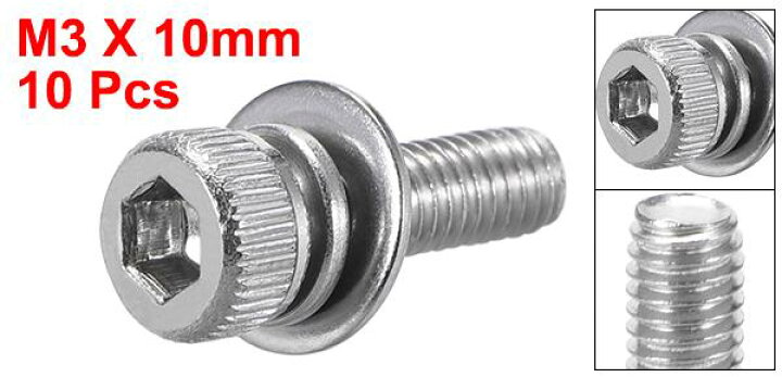 楽天市場】uxcell 六角穴付きボルト M3 x 10mm ステンレス鋼 ボルトコンバイン 10個入り : uxcell japan 楽天市場】uxcell 六角穴付きボルト M3 x 10mm ステンレス鋼 ボルトコンバイン 10個入り : uxcell japan