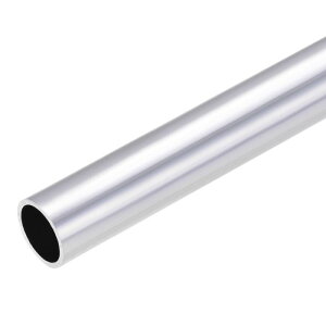 uxcell 6063�A���~�j�E�� �ۊ� 25mm�O�a 21mm���a 300mm���� �V�[�����X�X�g���[�g�`���[�u