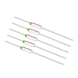 uxcell �T�[�}���q���[�Y 250V 10A TF 216�� ��H�Ւf �~�j�����^�C���q���[�Y �A���~�q���[�Y ���^�����[�h 5����
