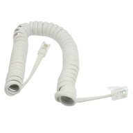 uxcell RJ9 4P4C 固定電話用電話受話器コード 28cm 携帯電話延長コードもつれ解消器 アナログ電話 FAX モ…