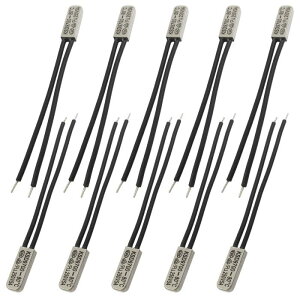 uxcell ���x����X�C�b�` �T�[���X�^�b�g �v���X�`�b�N �o�C���^�� 80C N.C KSD9700 10��