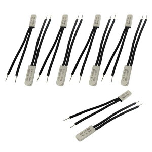 uxcell �T�[���X�^�b�g ���x����X�C�b�` �o�C���^�� 55C N.C KSD9700 10��