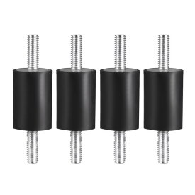 uxcell 20 x 30mm ラバーマウント 防振装置 M6 x18mm スタッド付き 4個