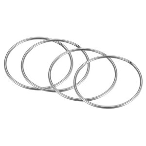 uxcell nOO ی^OO Xgbvt 80 x 3 mm XeXX`[ DIY H|i ݂艺p Vo[g[ 4