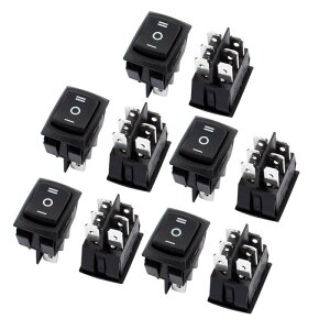 uxcell {[gbJ[gOXCb` DPDT ON/OFF/ON 3|WV 6sXibv 10A AC 125V / 250V {[gp ƒp di ubN 10
