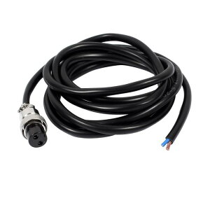 uxcell �q��\�P�b�g�R�l�N�^�d�C�P�[�u�� ���X �˂����킹�p���� 2�s�� 2M GX16 �u���b�N