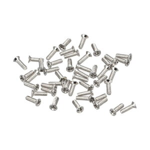 uxcell �v���X�˂��t�@�X�i�[ M1.2 x 4mm ���b�v�g�b�vPCTV�t�@���I�[�f�B�I�X�C�b�`�p �V���o�[�g�[�� 150��