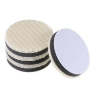 uxcell ウールフェルトスポンジ研磨パッド 80 mm フックアンドループバフホイール ミディアムポリッシン…