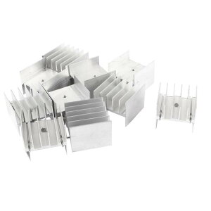 uxcell IC�q�[�g�V���N 30mm x 30mm x 25mm SCR MOSFET �d�����M�����[�^ �A���~�j�E�����q�[�g�V���N
