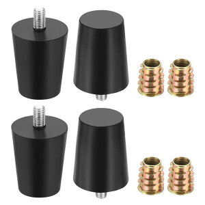 uxcell 4�Z�b�g M10 x 17mm �l�W�������\�Ƌ�p���x�������r 45x73 mm �Ƌ�p���������t�b�g �X���b�h������~�ߏ��ی�p�b�h �e�[�u���E�֎q�E�L���r�l�b�g�r�p