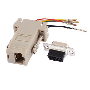 uxcell RJ45�A�_�v�^��RS232 RS232 DB9 �ʐM�R���o�[�^ �]���f�[�^ �|�[�^�u��