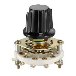 uxcell ���[�^���[�X�C�b�` ���[�^���[�X�C�b�`�Z���N�^�[ �o���h�`�����l�� �m�u�t�� 1��4�|�W�V���� 1P4T 1�f�b�L