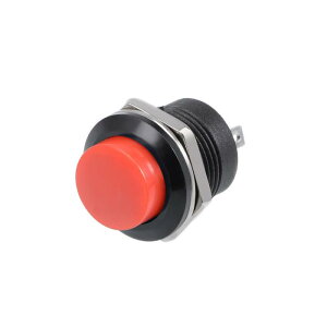 uxcell �����{�^���X�C�b�` �v�b�V���{�^���X�C�b�` ���E���h�{�^�� �u�� 16mm R13-507 SPST 1 NO 1 NC ���b�h 20����