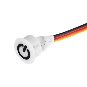 uxcell DC 12V�^�b�`�����X�C�b�` ���a16 mm �X�i�b�v�C���}�E���g LED���C�g�p �z���C�g