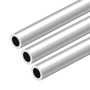 uxcell 6063�A���~�j�E���ۊ� 300mm���� 17mm�O�a 7-15mm���a �V�[�����X�A���~�j�E���X�g���[�g�`���[�u 12mm ID x 18mm OD�A3��