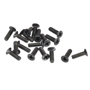 uxcell �v���X�l�W�t�@�X�i�[ ���b�v�g�b�vPC TV�t�@���I�[�f�B�I�X�C�b�`�p M3.5x12 mm �u���b�N 50����