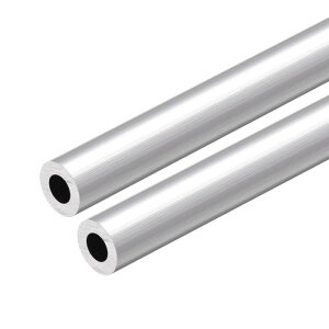 uxcell 6063�A���~�j�E���ۊ� 300mm���� �O�a12-13 mm �V�[�����X�A���~�j�E���X�g���[�g�`���[�u 7mm ID x 13mm OD�A2��