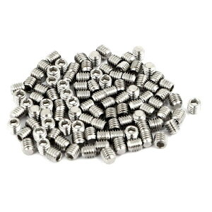 uxcell �O���u�X�N�����[ �w�b�h���X�X�N�����[ M3 x 3mm 304�X�e�����X�X�`�[�� 100����