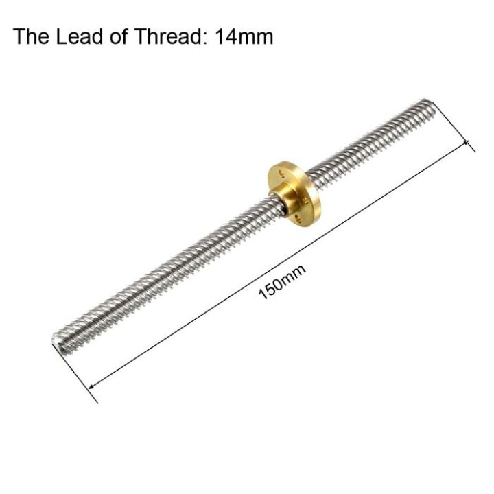 8mm T8リードスクリューセットリードスクリュー ピッチ1mmリード1mm 銅ナット カプラー 3dプリンター用ピローベアリングブロック 400mm 最大77 Offクーポン