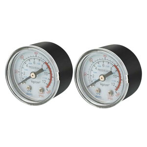 uxcell ͌v WA}EgQ[W C 9.6mmlWa 170 Psi 0-12o[ 2
