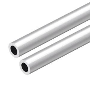 uxcell 6063�A���~�j�E���ۊ� 300mm���� �O�a12-13 mm �V�[�����X�A���~�j�E���X�g���[�g�`���[�u 8mm ID x 13mm OD�A2��