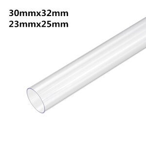 uxcell PVC�d���ۃ`���[�u ����0.5 M �N���A ���ax�O�a30mmx32mm 23mmx25mm