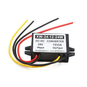 uxcell Ԃ̓dϊ DC 24V - 12V 2A 24W  Xebv _E f[T[ p[ TvC Ro[^ gX