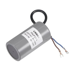 uxcell CBB60ランコンデンサ 30uF 250V AC 2ワイヤー 50/60Hz シリンダー 96x50 mm ターミナル付き エアコン プレッサー ウォーターポンプ モーター用