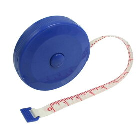 uxcell 巻尺 巻き尺 グラスファイバーテープ グラスファイバー メジャー リトラクタブル 測定用 両面印刷 ブルー 1.5M