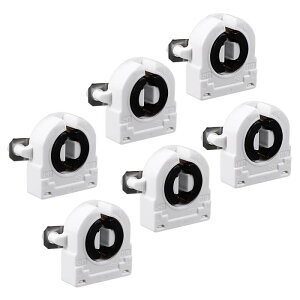 uxcell T8 �u�����z���_�[ �����v�\�P�b�g G13�x�[�X AC 500V 2A LED�`���[�u�p 6��